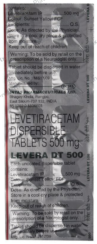Levera DT 500mg Tablet 10s