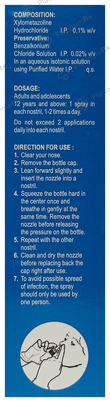 Torex Rhinoryl Adult 0.1% Nasal Drops 10ml