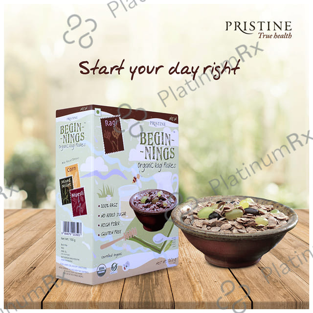 Pristine Beginnings Organic Ragi Flakes 150 gm