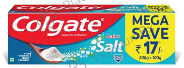 Colgate Active Salt Anticavity Toothpaste (200gm + 100gm)