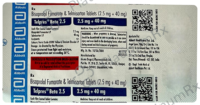 Telpres Beta 2.5/40mg Tablet 10s