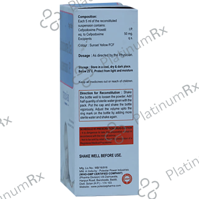 Cfdox 50mg Dry Syrup 30ml