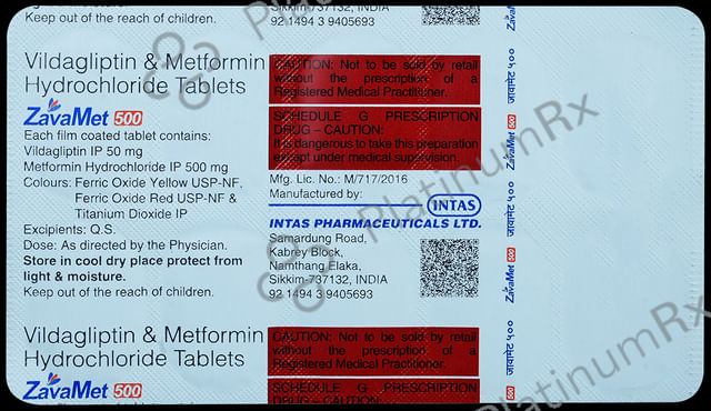 Zavamet 500 500/50mg Tablet 10s