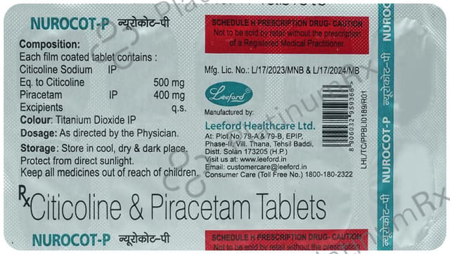 Nurocot P 500/400mg Tablet 10s