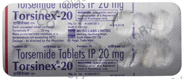 Torsinex 20mg Tablet 10s