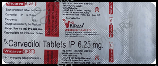 Vricarve 6.25 Tablet