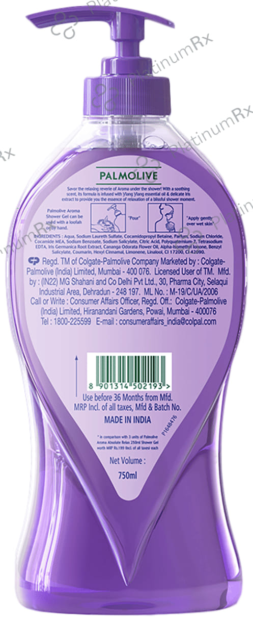 Palmolive Aroma Absolute Relax Bodywash Shower Gel 750 Body Wash