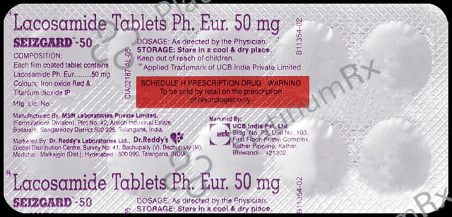 Seizgard 50mg Tablet 10s