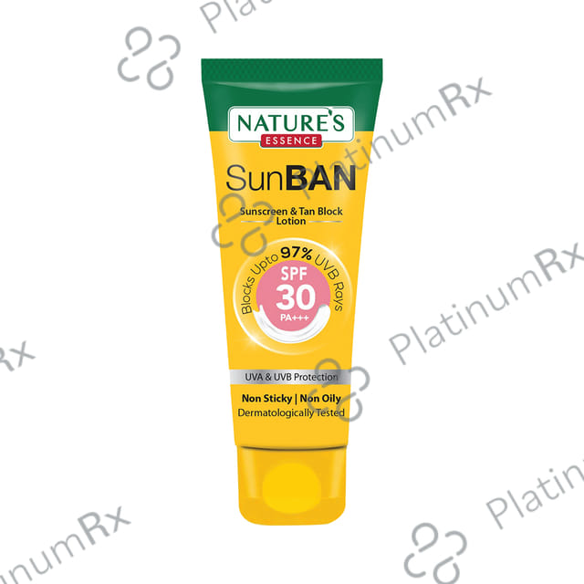 Nature's Essence Sunban Sunscreen & Tan Block SPF 30 PA+++ Lotion 30 ml