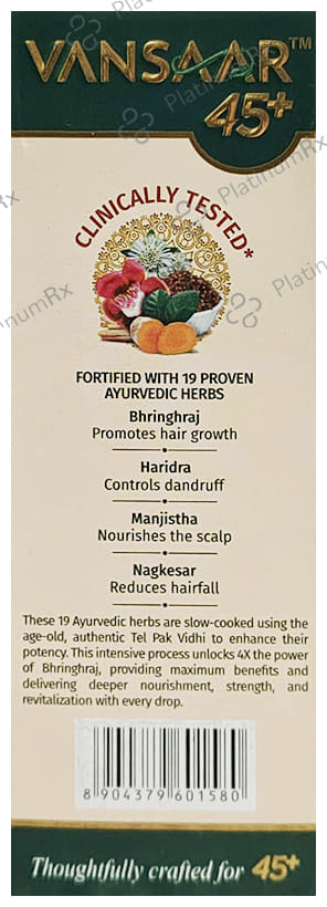 Vansaar Maha Bhringraj Oil 1st Clinically Proven for Hairfall Control 100 ml