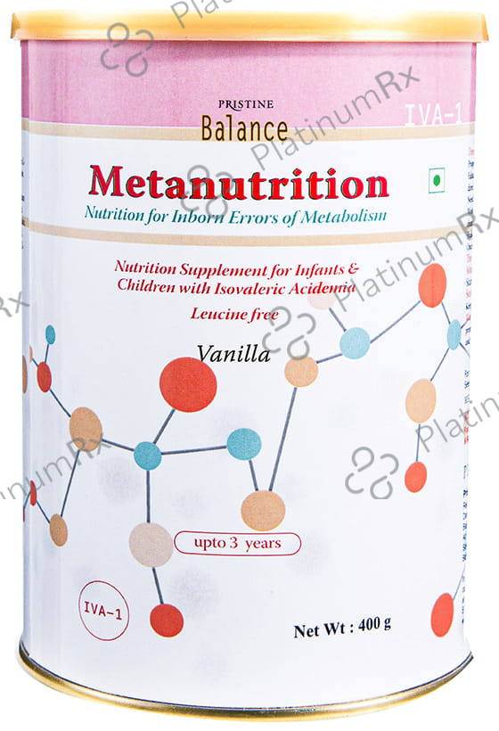 Pristine Balance Metanutrition IVA 1 Powder (Upto 3 Years) for Metabolism - Flavour Vanilla