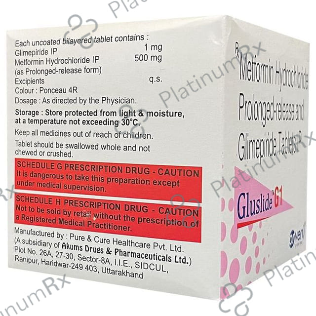 Gluslide G1 Tablet PR 15s