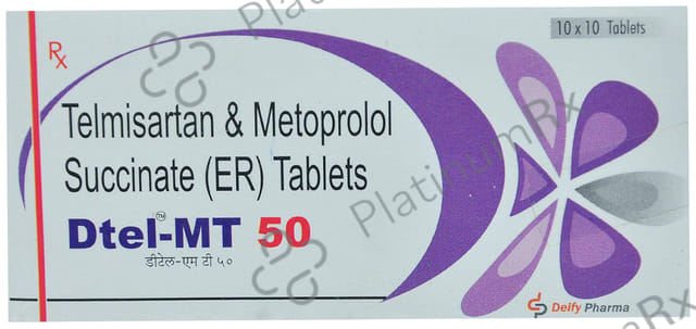 Dtel MT 40mg/50mg Tablet ER 10s