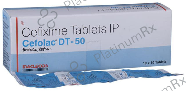 Cefolac DT 50mg Tablet 10s