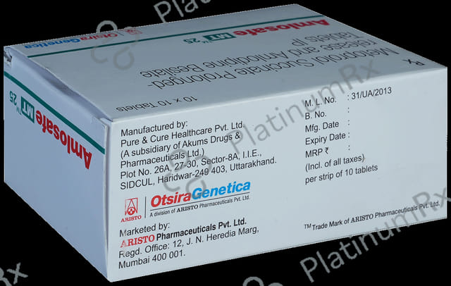 Amlosafe MT 5/25mg Tablet PR 10s