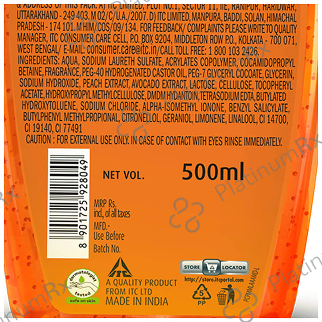 Fiama Shower Gel Peach and Avacado 500 ml