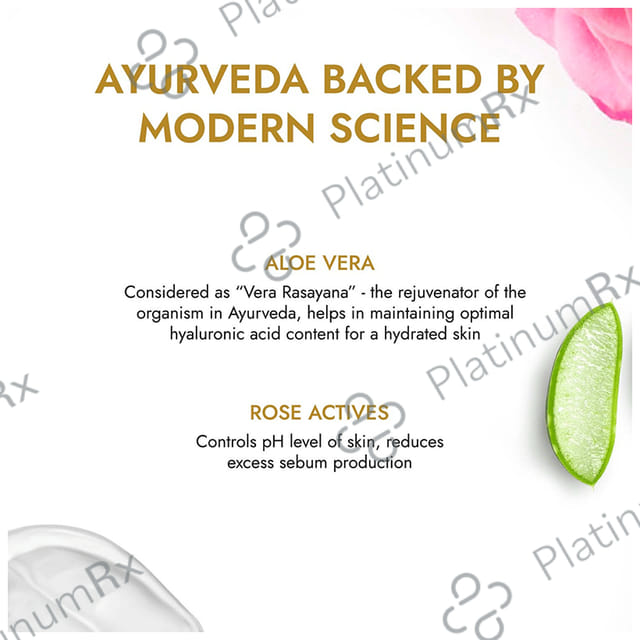 Kapiva Skin Rituals Aloe Rose Gel 200g-For Sunburn Relief & Hydration-Clinically Tested Rose Actives Gel