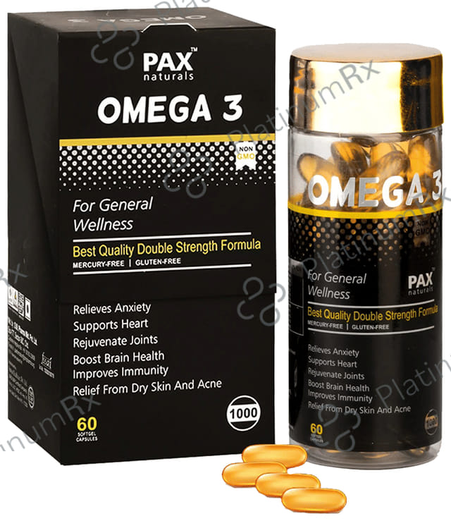 Pax Naturals Omega 3 Softgel Capsule 60s