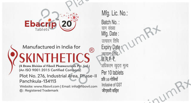 Ebacrip 20 Tablet