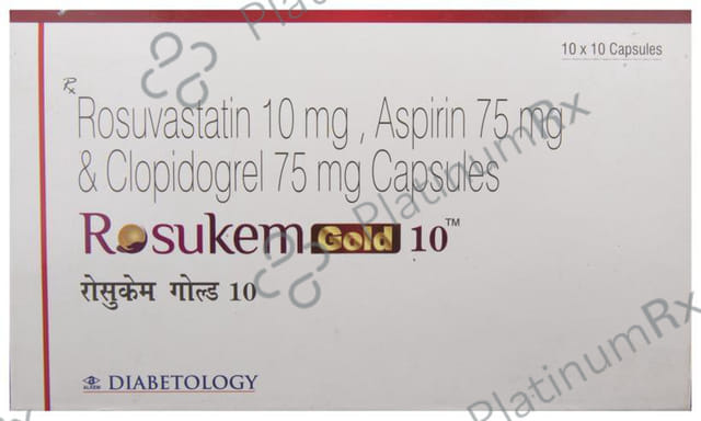 Rosukem Gold 10/75/75mg Capsule 10s