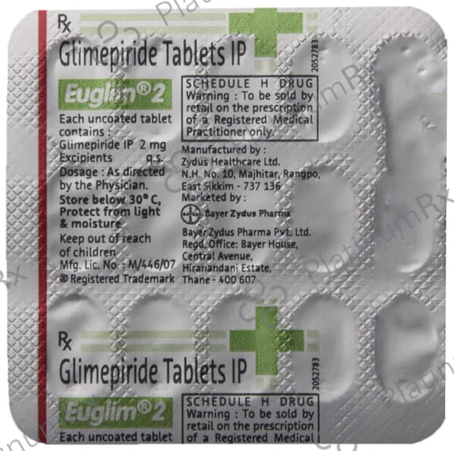 Euglim 2mg Tablet 15s