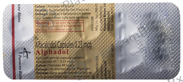 Alphadol 0.25mcg Capsule 10s