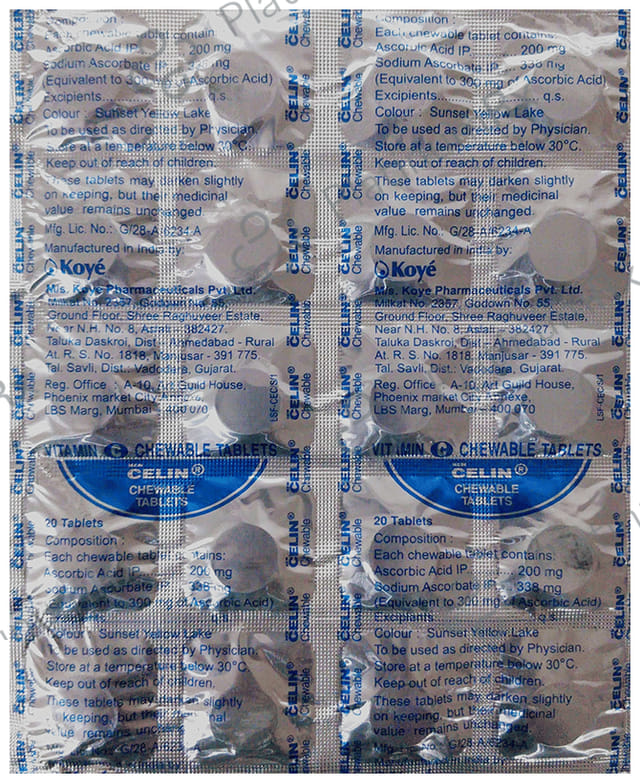 New Celin Chewable Tablet 20s