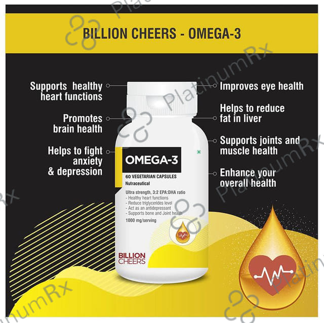 Billion Cheers Omega 3 Vegetarian Capsules