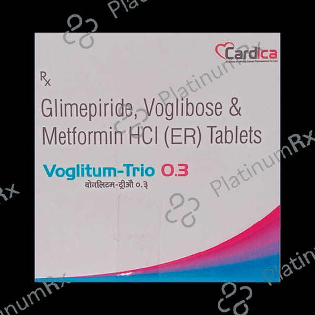Voglitum Trio 0.3/2/500mg Tablet ER 10s