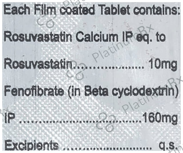 Creolip F 160/10mg Tablet 10s