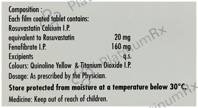 Fortius F 20/160mg Tablet 10s