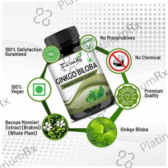 Farmity Ginkgo Biloba 500mg Capsule