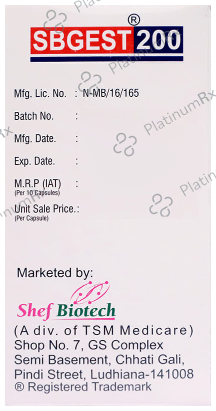 Sbgest 200 Capsule