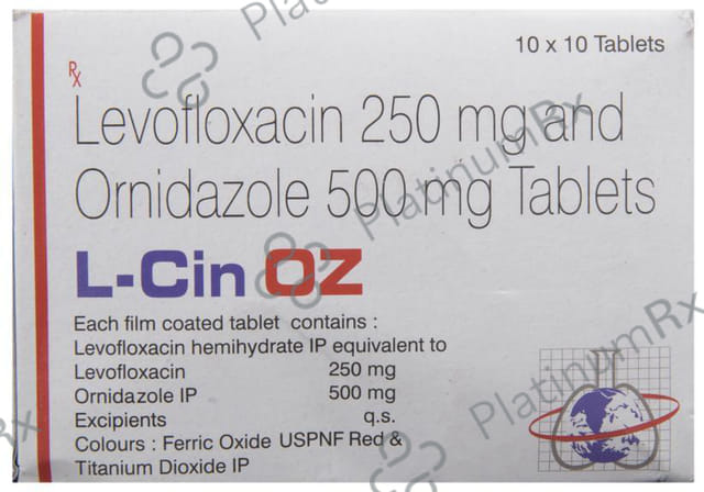 L Cin OZ 250/500mg Tablet 10s