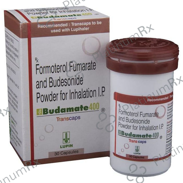 Budamate 6/400mcg Transcaps 30s