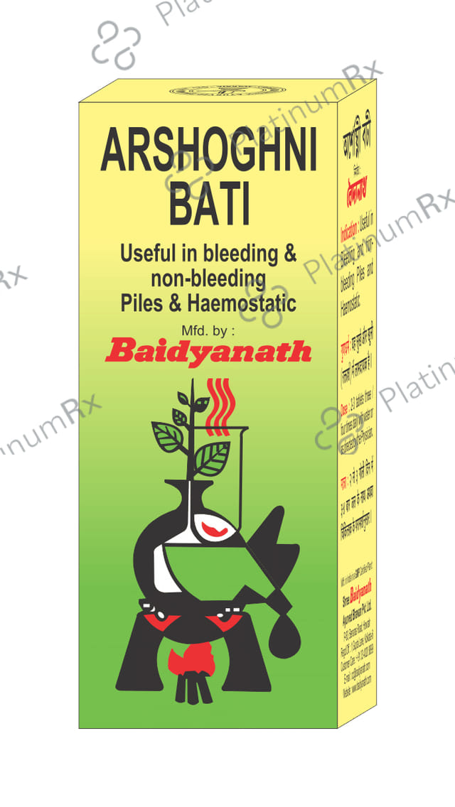 Baidyanath Arshoghani Bati Tablet - For Piles & Haemorrhoids Relief