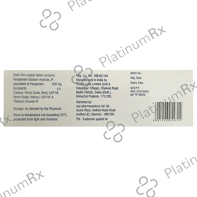 Faronem 200mg Tablet 10s