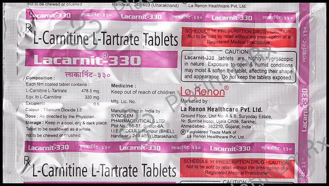 Lacarnit 330mg Tablet 10s