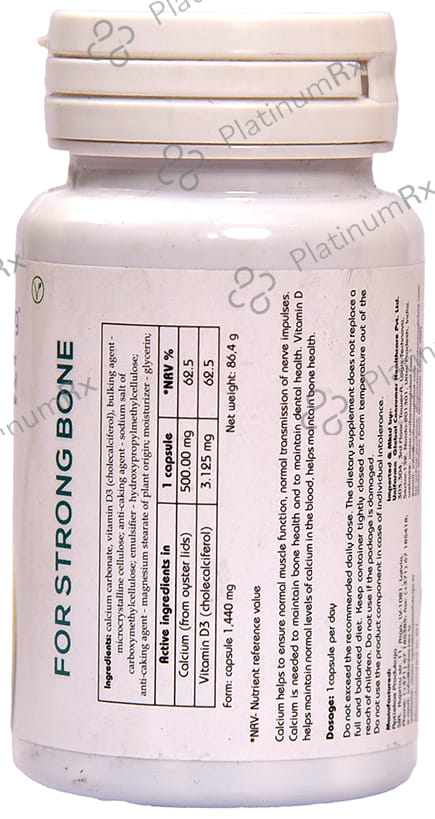 Nutritwig Oyster Shell Calcium Capsule 60s
