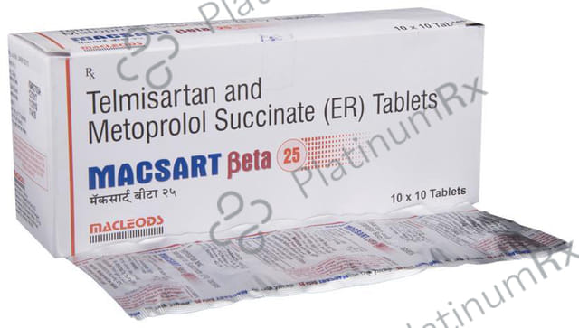 Macsart Beta 25/40mg Tablet ER 10s