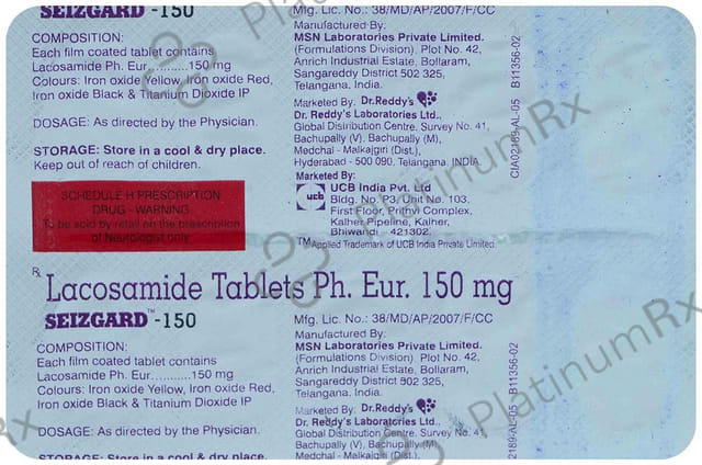 Seizgard 150mg Tablet