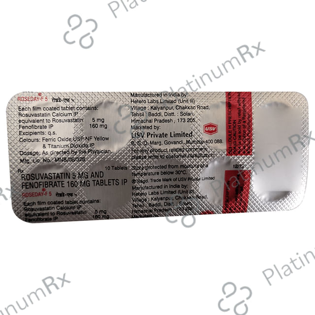 Roseday F 5/160mg Tablet 10s