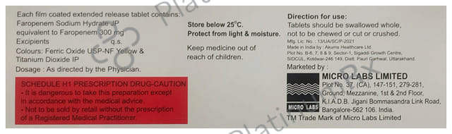 Faronac 300mg Tablet ER 10s
