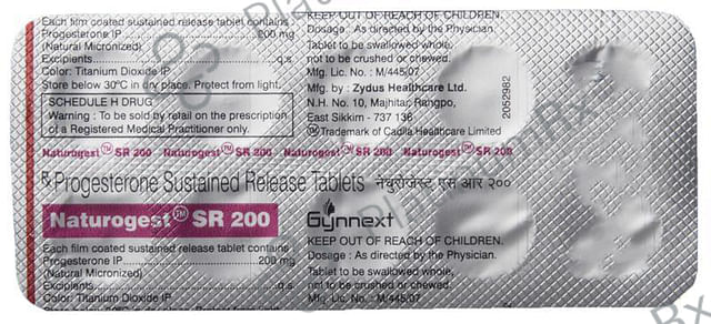 Naturogest SR 200mg Tablet 10s