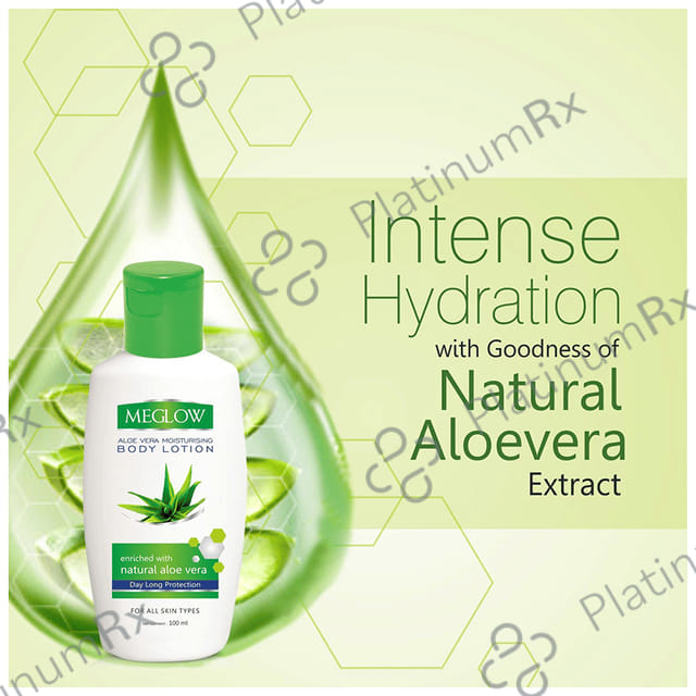 Meglow Moisturising Body Lotion Aloe vera