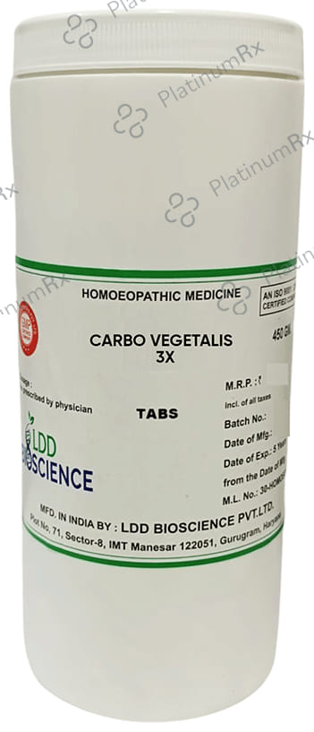 LDD Bioscience Carbo Vegetalis 3X 450 gm