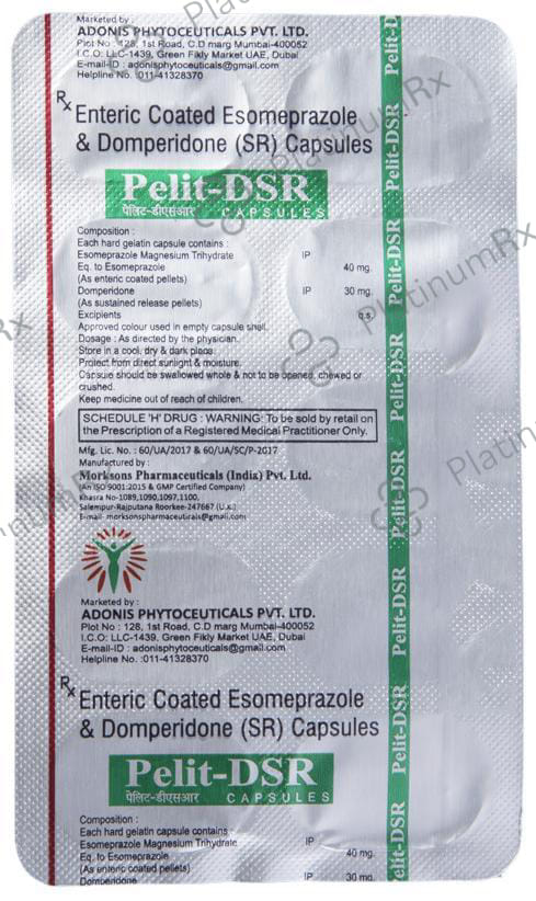 Pelit DSR 30/40mg Capsule 10s