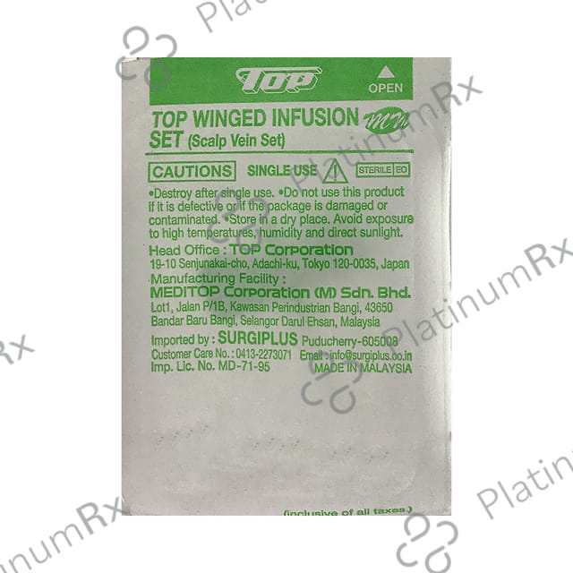 Top Winged 21G x 19mm Infusion Set 1s