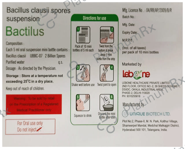 Bactilus Oral Suspension