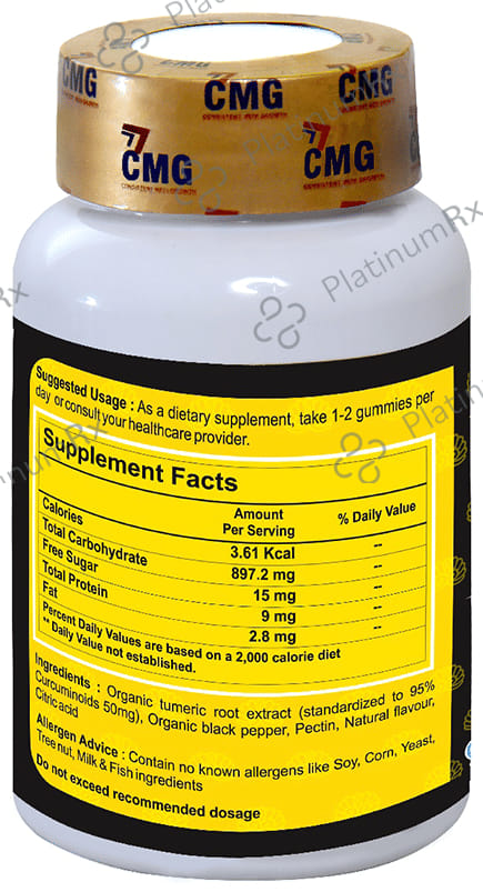CMG Nutritions Percumin Gummies Act as Anti-Oxidant & Anti-Inflammatory